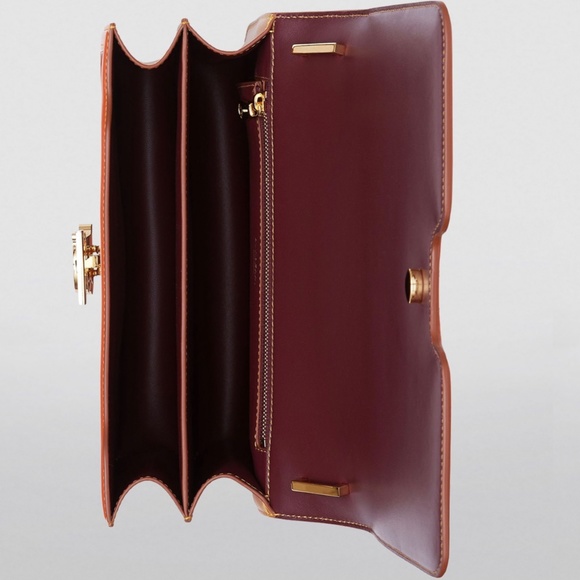 Brand New Medium calf Leather TB Bag - Crossbody cum Shoulder - Picture 3 of 8